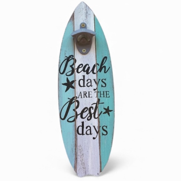 Other - Distressed Wall Decor with Bottle Opener